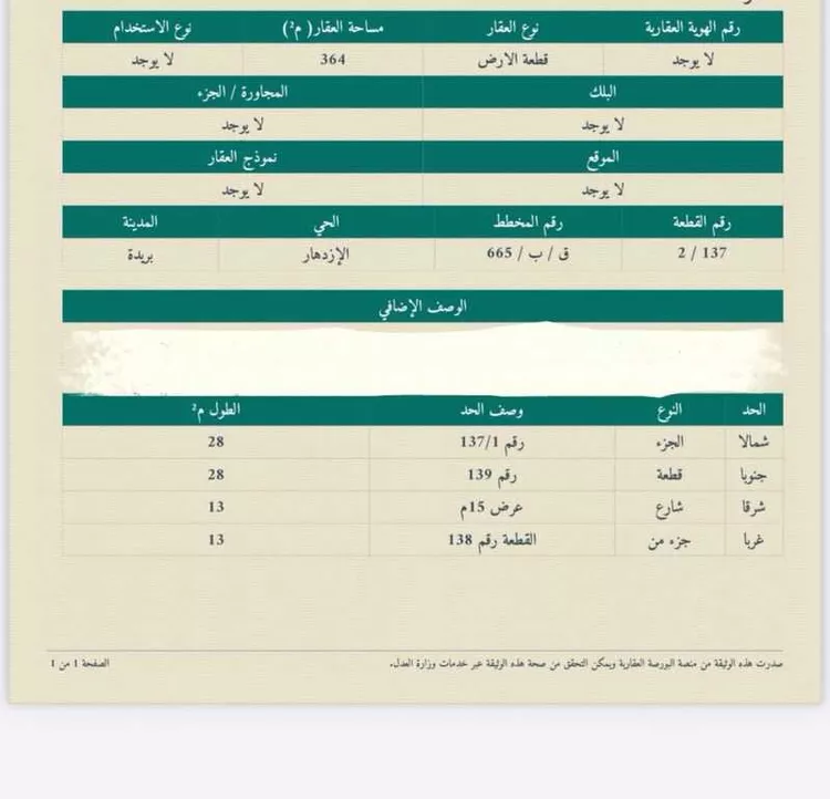 أرض للبيع في حي الإزدهار, مدينة بريدة, منطقة القصيم