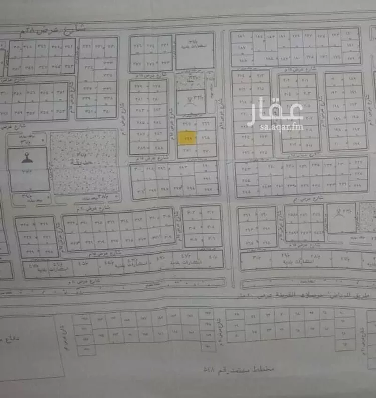 أرض للبيع في شارع حراء, حي القرينة الجديدة, مدينة حريملاء, منطقة الرياض صورة 2