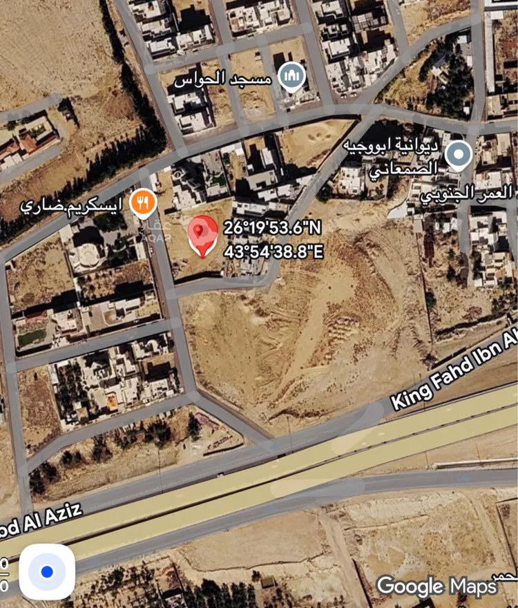 أرض للبيع في شارع الحمر 227, حي الحمر الجنوبي, مدينة بريدة, منطقة القصيم
