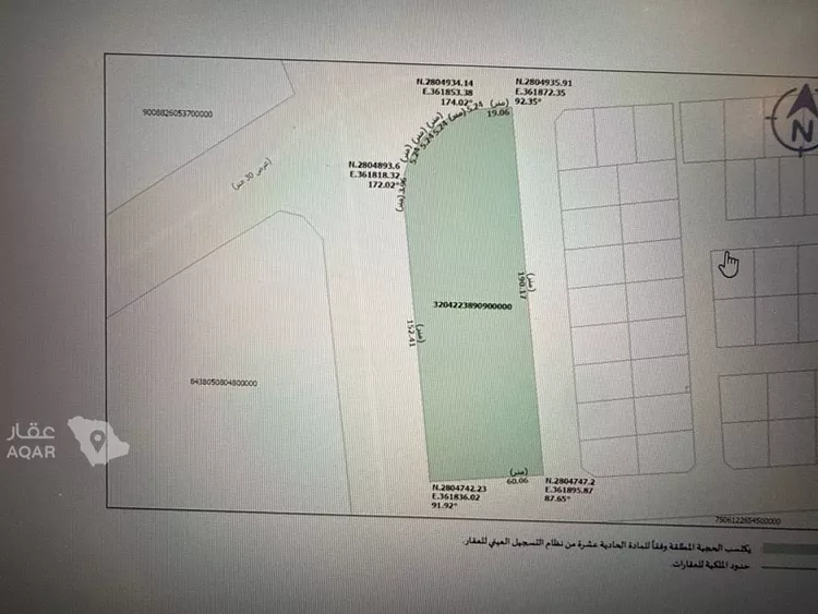 أرض للإيجار في شارع عبدالله بن مسعود, حي الملك فهد, مدينة الاحساء, المنطقة الشرقية