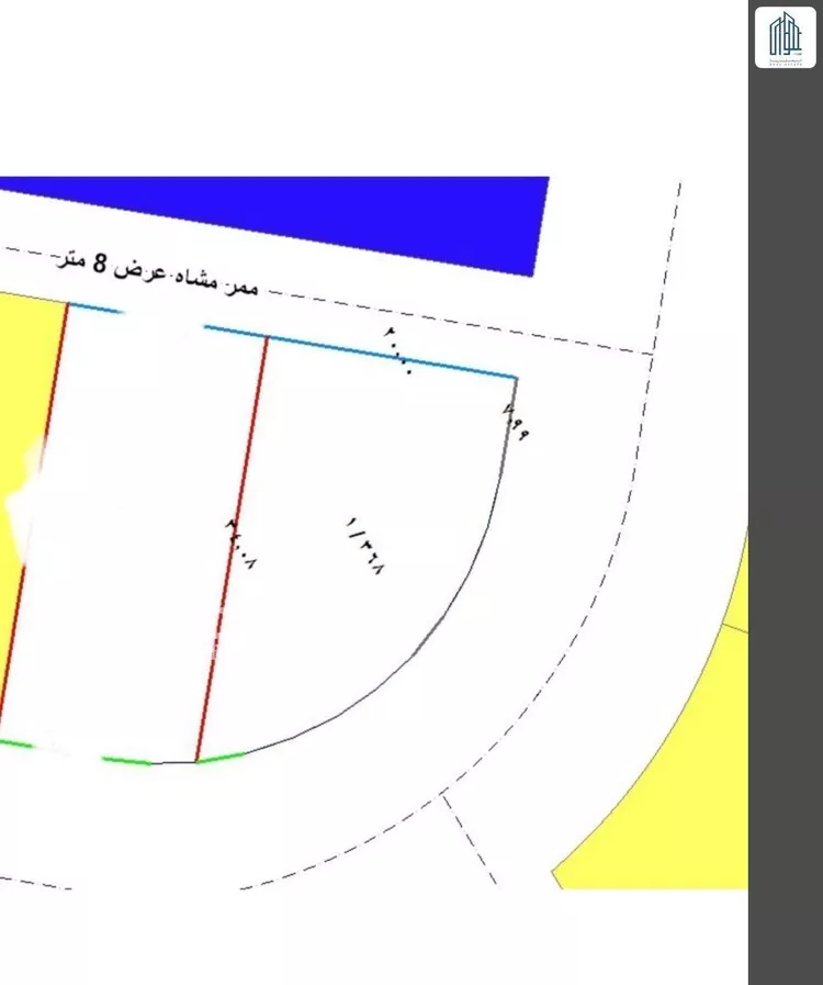 أرض للبيع في شارع نجم الدين الايوبي, حي الكوثر, مدينة الخبر, المنطقة الشرقية صورة 2