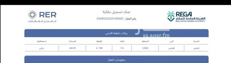 أرض للبيع في شارع أبي محمد بن الزوال, حي العارض, مدينة الرياض, منطقة الرياض صورة 2