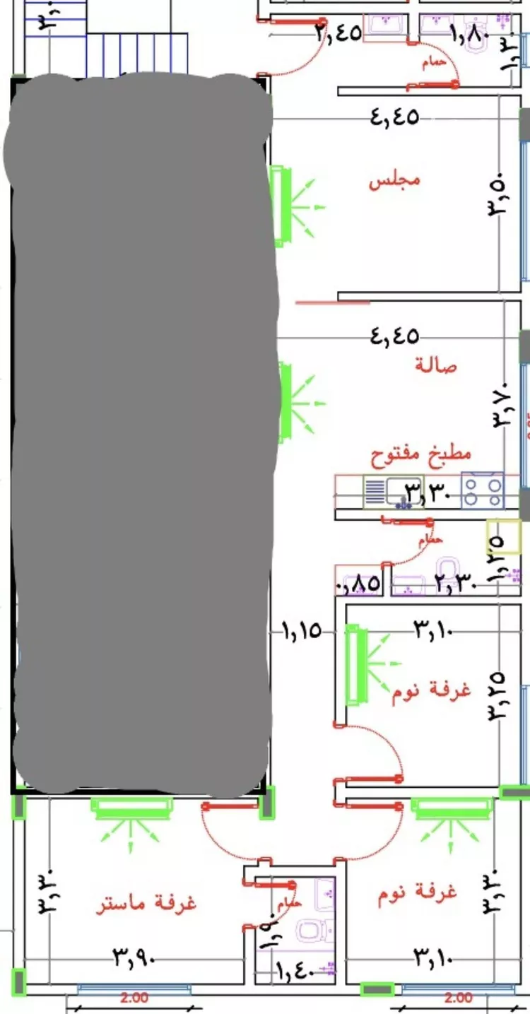 شقة للإيجار في شارع أحمد بن عبدالرحمن القرطبي, حي الرمال, مدينة الرياض, منطقة الرياض صورة 2