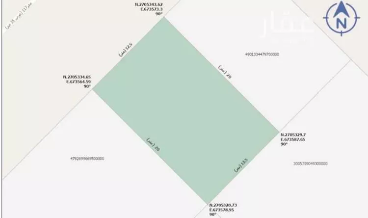 أرض للبيع في حي عريض, مدينة الرياض, منطقة الرياض صورة 3
