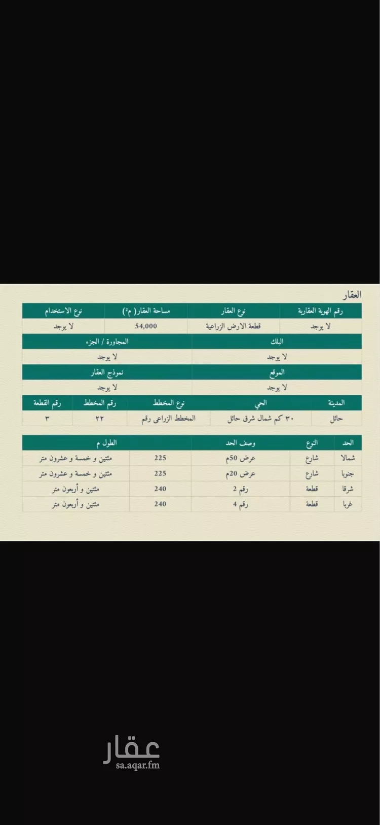 أرض للبيع في حي المدينة الاقتصادية, مدينة حائل, منطقة حائل صورة 3