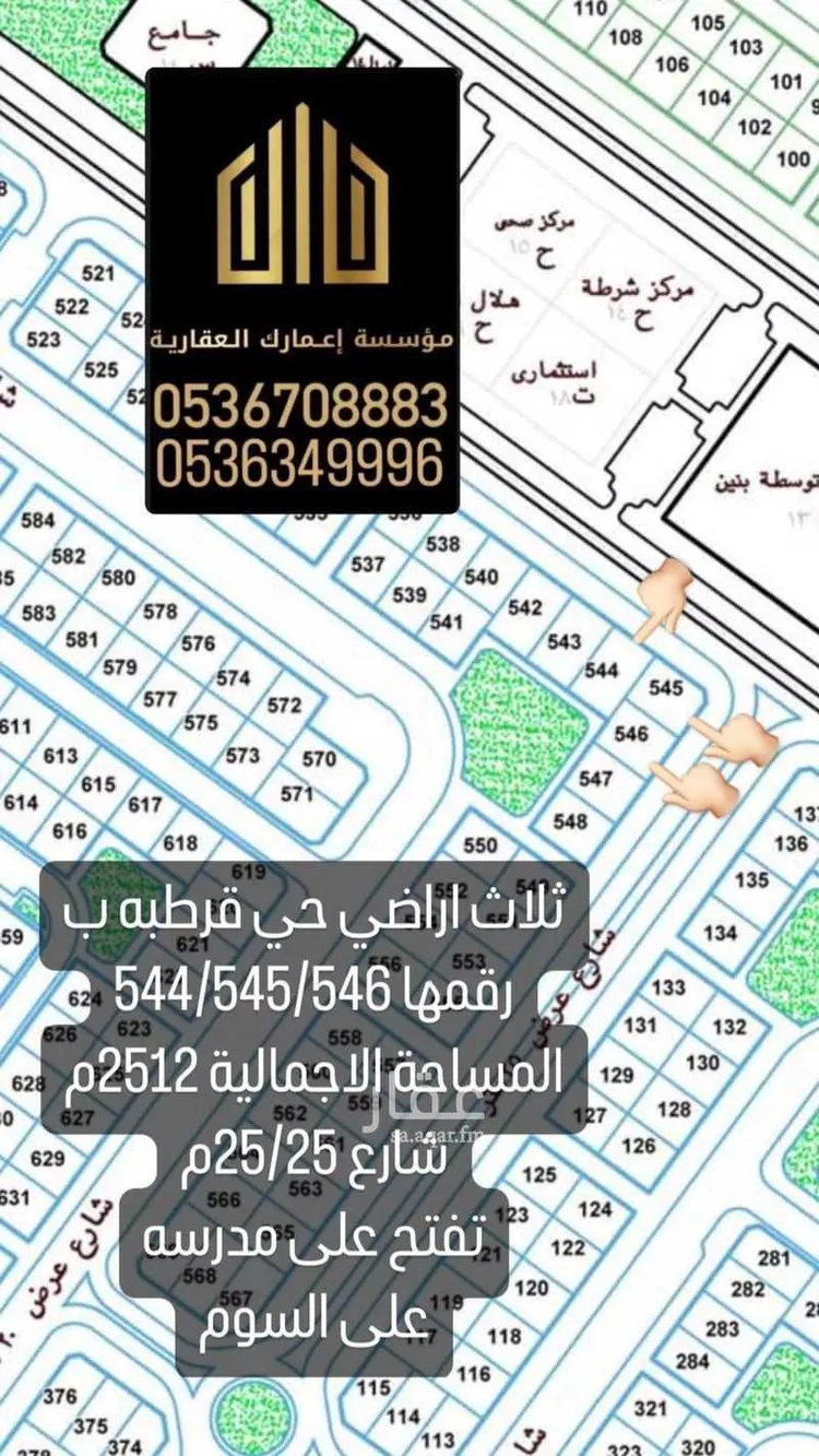 أرض للبيع في شارع الامير فهد بن جلوي ، حي الناصرية ، عرعر ، منطقة الحدود الشمالية صورة 5