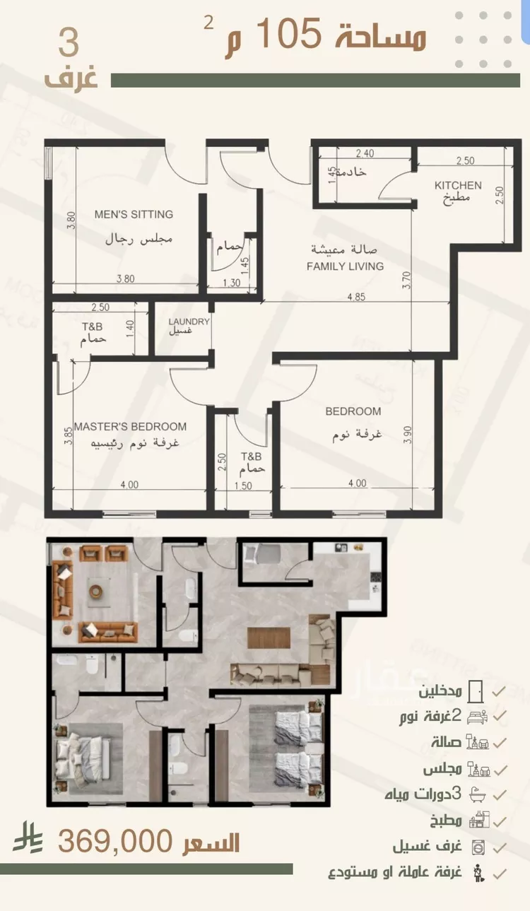 شقة للبيع في شارع ثلوث بني شهر, حي النزهة, مدينة جدة, منطقة مكة المكرمة