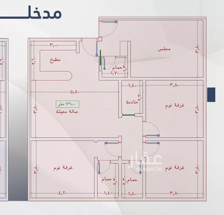 شقة للبيع في شارع السامر, حي الواحة, مدينة جدة, منطقة مكة المكرمة صورة 2