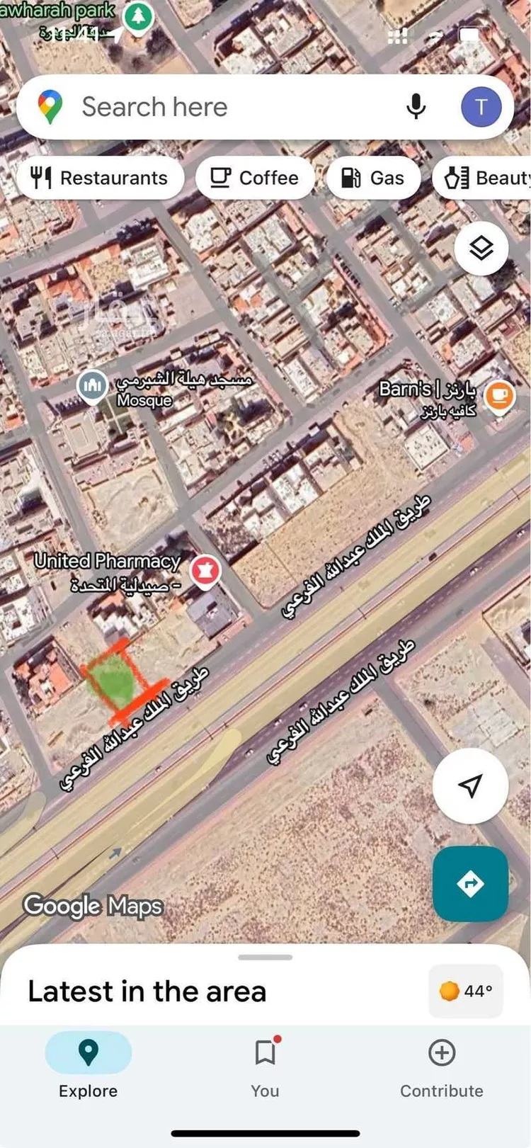 أرض للإيجار في شارع طريق الملك عبدالله, حي الفيصلية, مدينة الدمام, المنطقة الشرقية