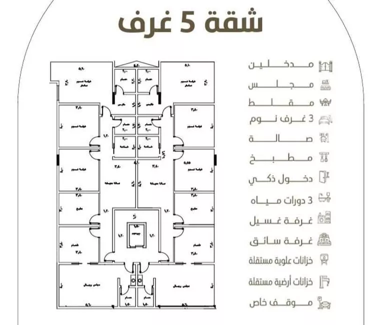 شقة للبيع في شارع قاسم بن يسار, حي الريان, مدينة جدة, منطقة مكة المكرمة صورة 2