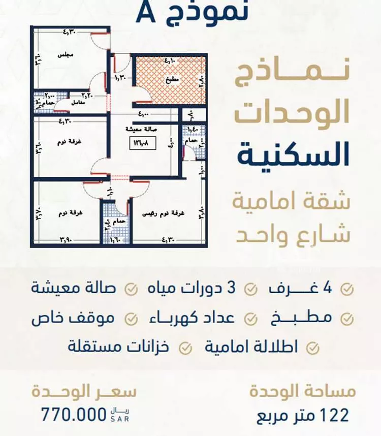 شقة للبيع في شارع محمد علي مغربي, حي الروضة, مدينة جدة, منطقة مكة المكرمة