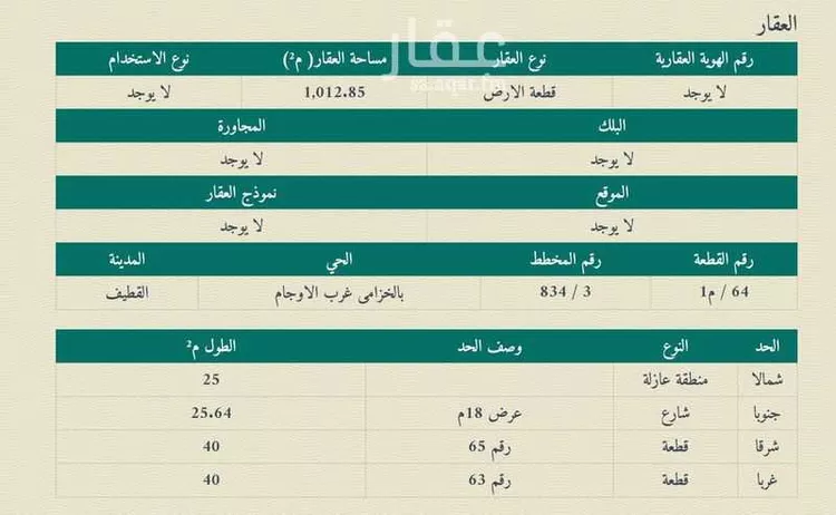 أرض للبيع في حي الروابي, مدينة القطيف, المنطقة الشرقية