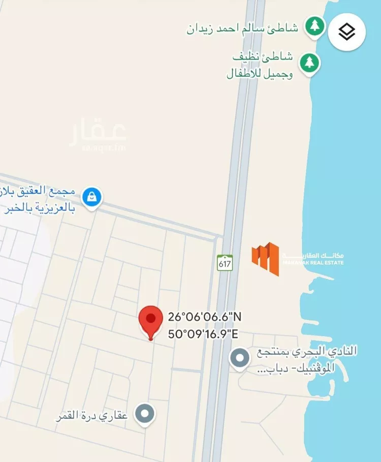 أرض للبيع في شارع 26ا, حي العقيق, مدينة الخبر, المنطقة الشرقية صورة 2