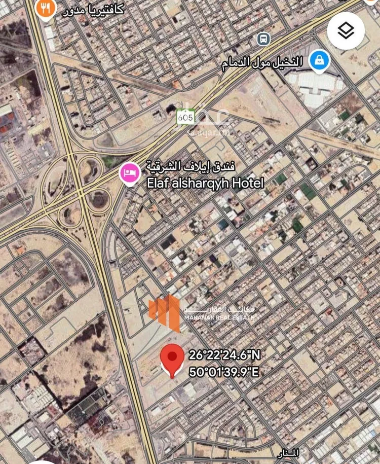 أرض للبيع في شارع احمد بن اسحاق, حي المنار, مدينة الدمام, المنطقة الشرقية