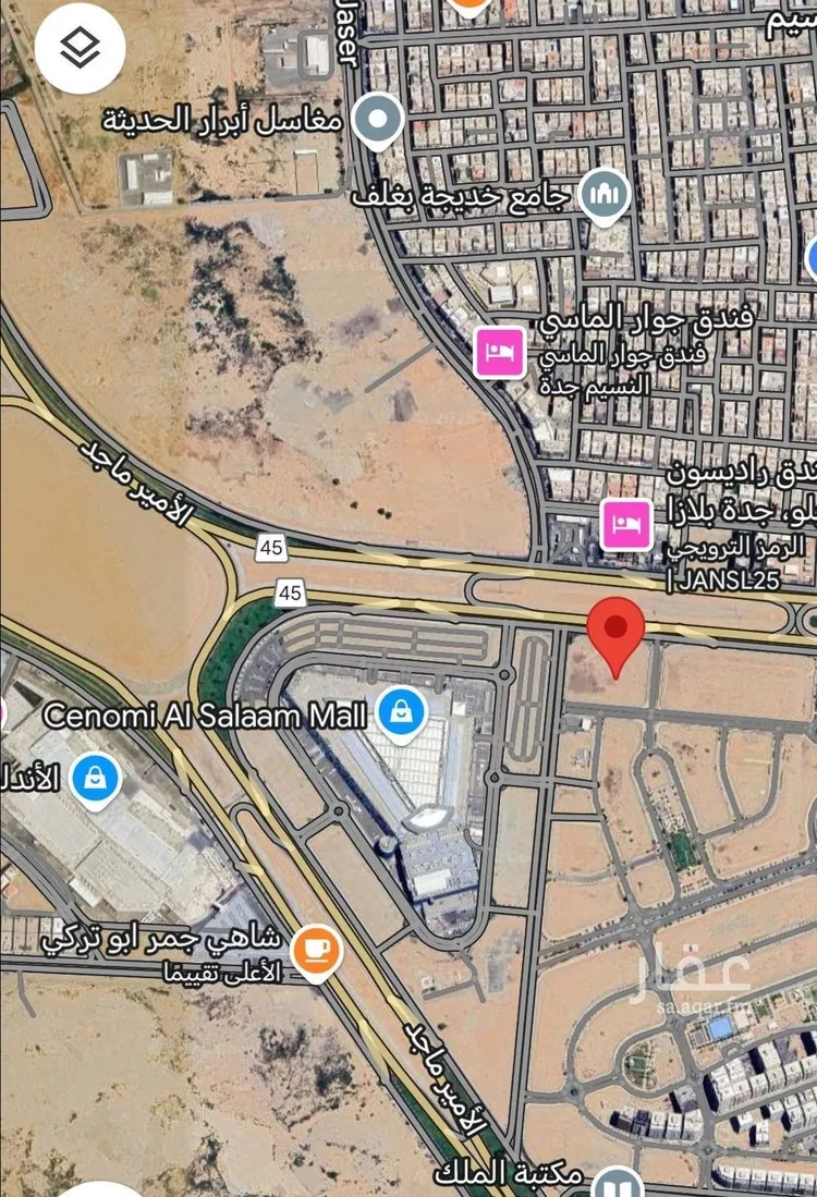 أرض للإيجار في حي الفيحاء, مدينة جدة, منطقة مكة المكرمة
