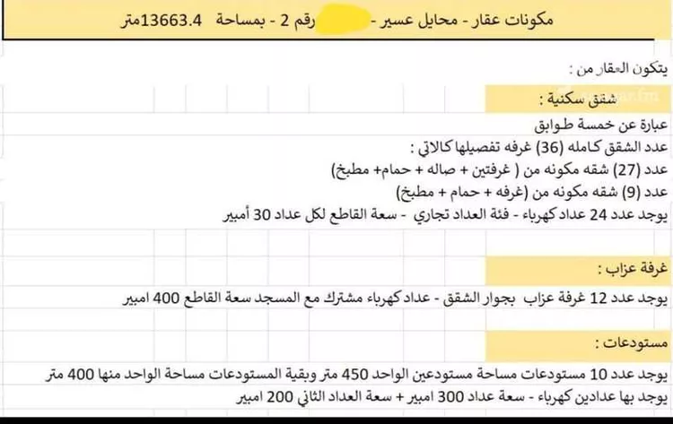 أرض للبيع في حي النهضة, مدينة محائل, منطقة عسير صورة 5