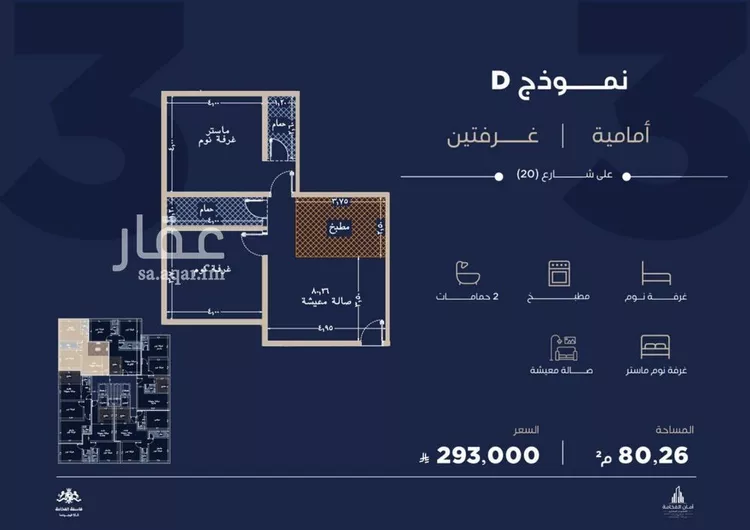 شقة للبيع في شارع احمد بن محمد السديري, حي الياقوت, مدينة جدة, منطقة مكة المكرمة 9