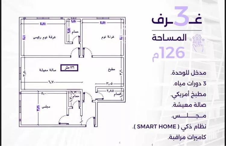 شقة للبيع في شارع ابو رهم الغفاري, حي الزهراء, مدينة جدة, منطقة مكة المكرمة