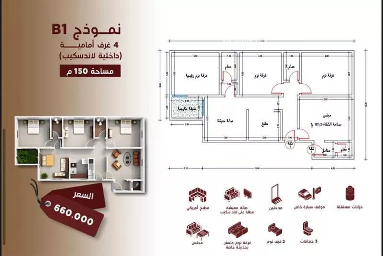 شقة للبيع في شارع ابن الرومي, حي الحمراء, مدينة جدة, منطقة مكة المكرمة صورة 5