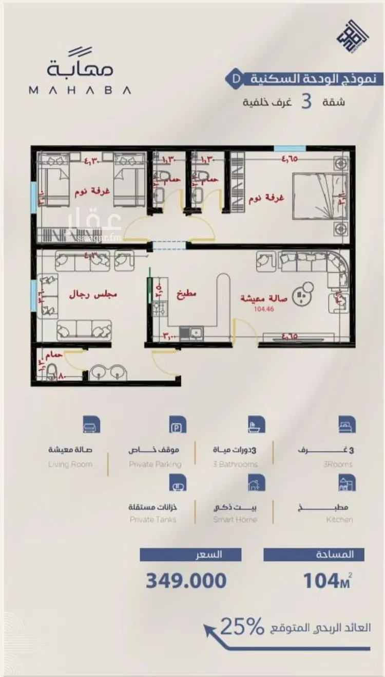 شقة للبيع في شارع برهان الدين الداراني, حي الياقوت, مدينة جدة, منطقة مكة المكرمة صورة 2