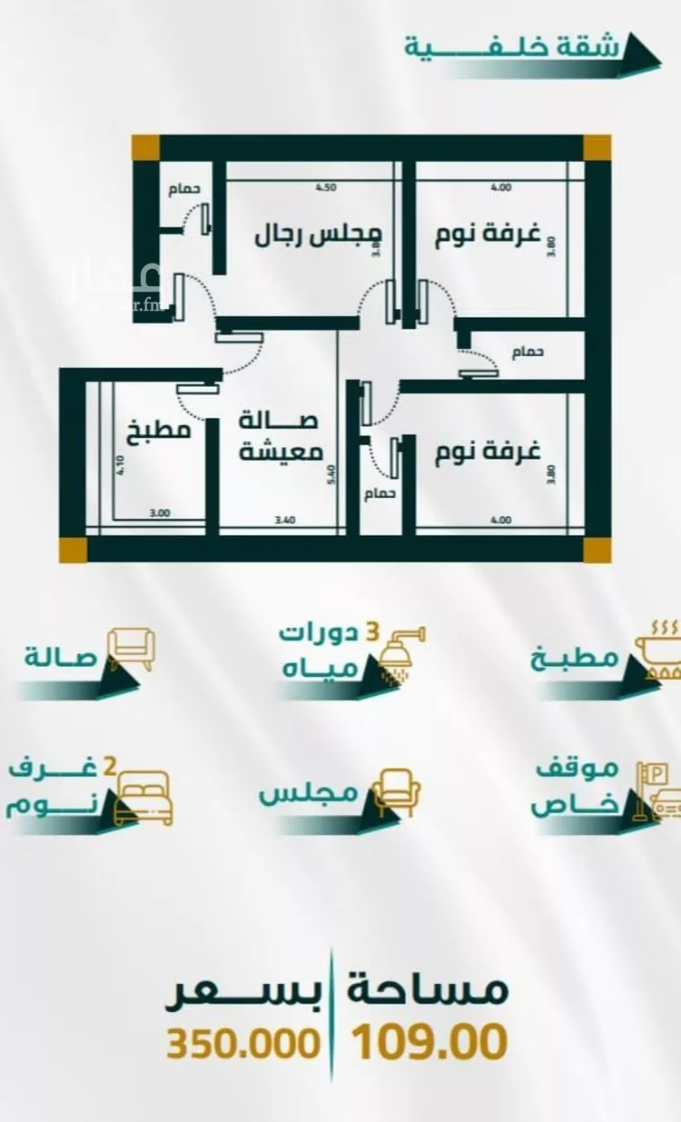 شقة للبيع في شارع ابو ذر الغفاري, حي الفيحاء, مدينة جدة, منطقة مكة المكرمة