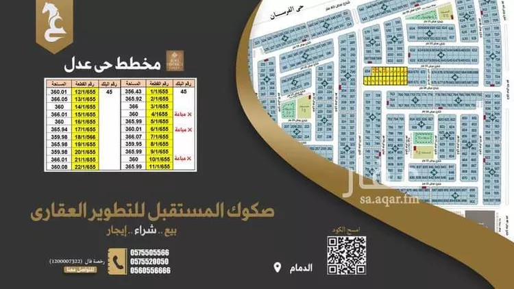 Land for Sale in Dammam Al Matar