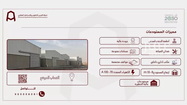 مستودع للإيجار في شارع محمد الحاجب, حي الحائر, مدينة الرياض, منطقة الرياض