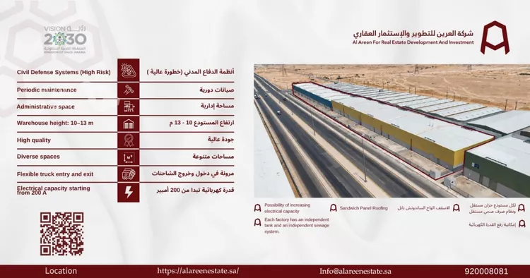 مستودع للإيجار في شارع امتداد الطريق الدائري الشرقي - وصلة الخرج, حي المصفاة, مدينة الرياض, منطقة الرياض