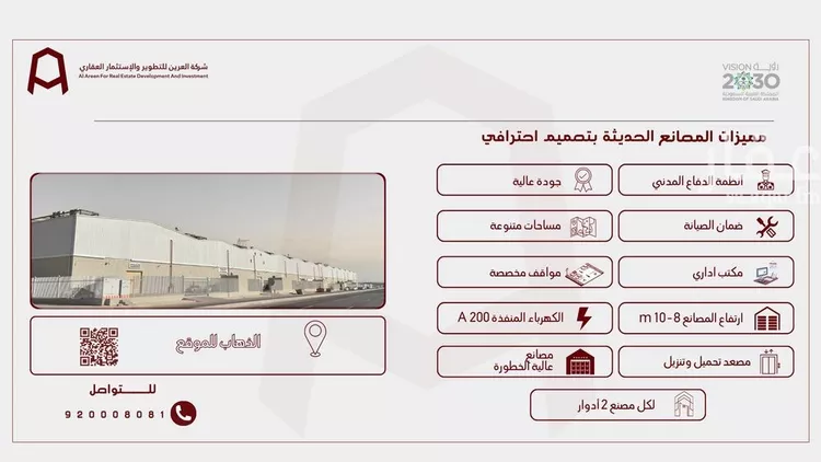 مستودع للإيجار في شارع امتداد الطريق الدائري الشرقي - وصلة الخرج, حي المصفاة, مدينة الرياض, منطقة الرياض