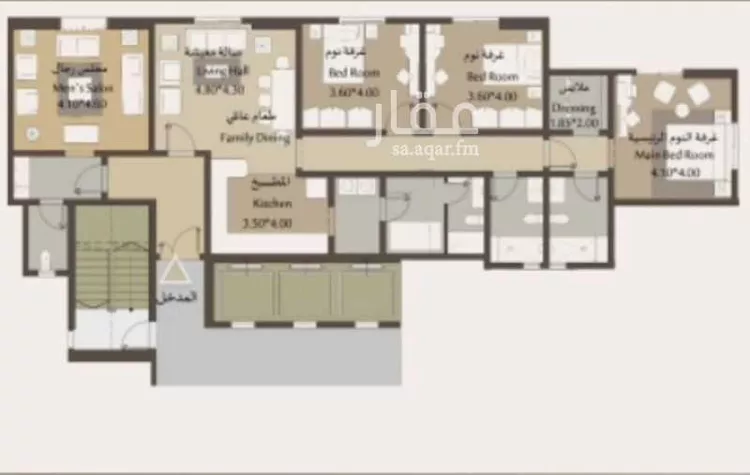 شقة للبيع في شارع عمار ابن عبدالجبارالمروزي ، حي بني حارثة ، المدينة المنورة ، منطقة المدينة المنورة