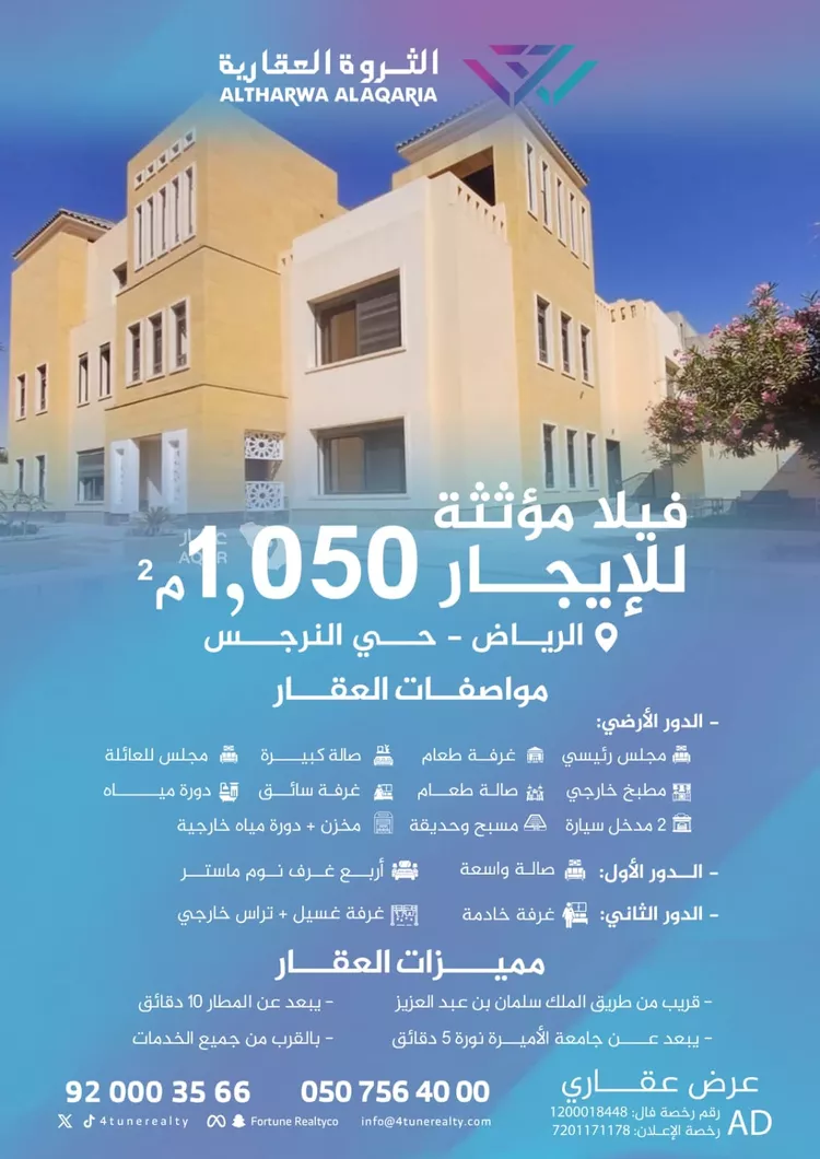 Villa for Rent in Riyadh An Narjis