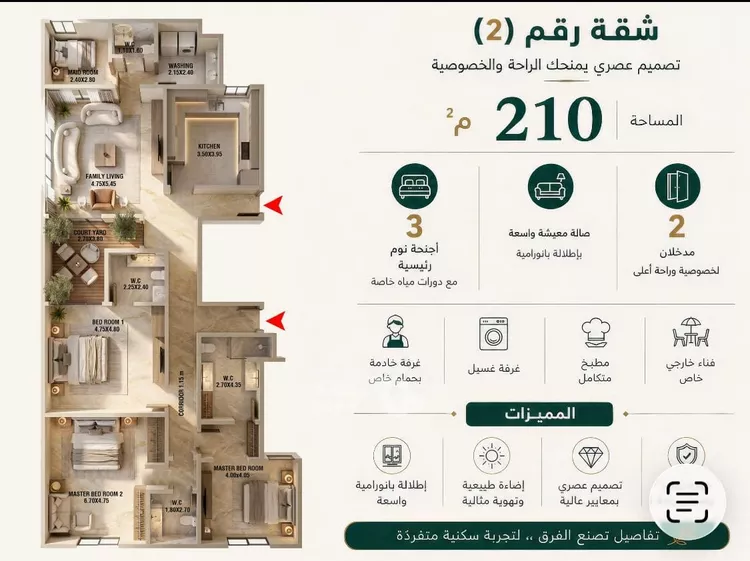 شقة للإيجار في شارع الأمير تركي بن عبدالعزيز الثاني, حي النخيل, مدينة الرياض, منطقة الرياض 3