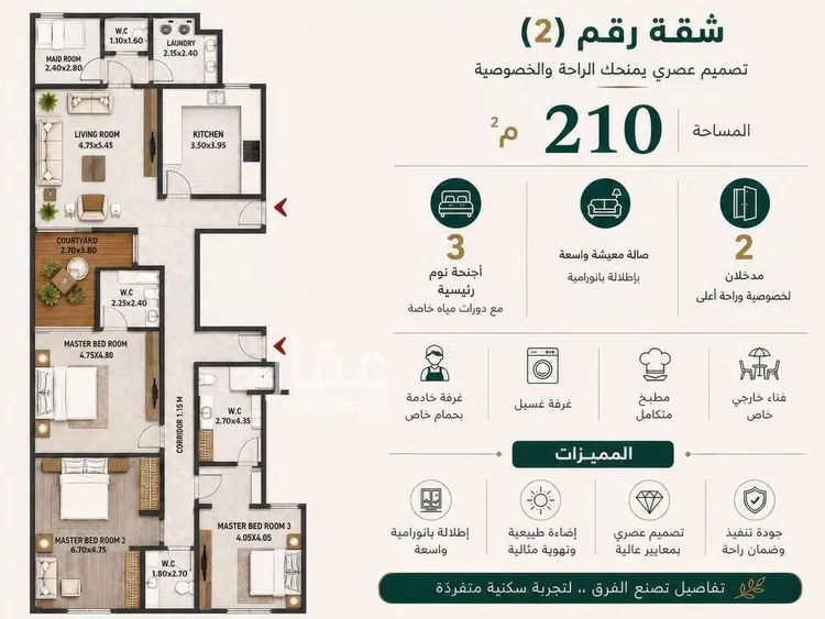شقة للإيجار في شارع الأمير تركي بن عبدالعزيز الثاني, حي النخيل, مدينة الرياض, منطقة الرياض صورة 2