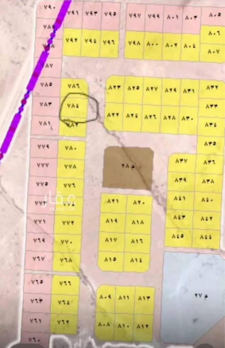 Land for Sale in Tabuk Housing of public security forces صورة 2