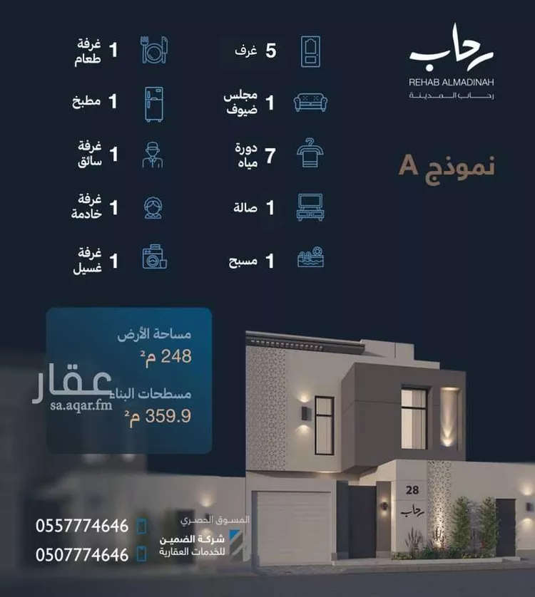 فيلا للبيع في شارع زين الدين ابو الفتح, حي نبلاء, مدينة المدينة المنورة, منطقة المدينة المنورة