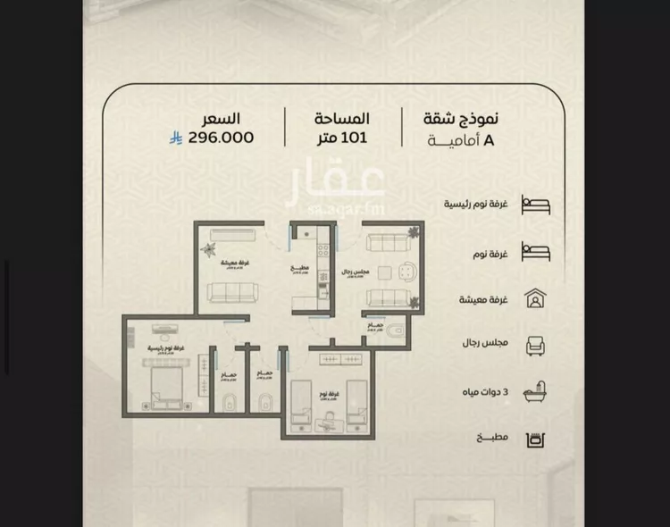 شقة للبيع في شارع عمر بن الحاجب, حي الريان, مدينة جدة, منطقة مكة المكرمة صورة 2