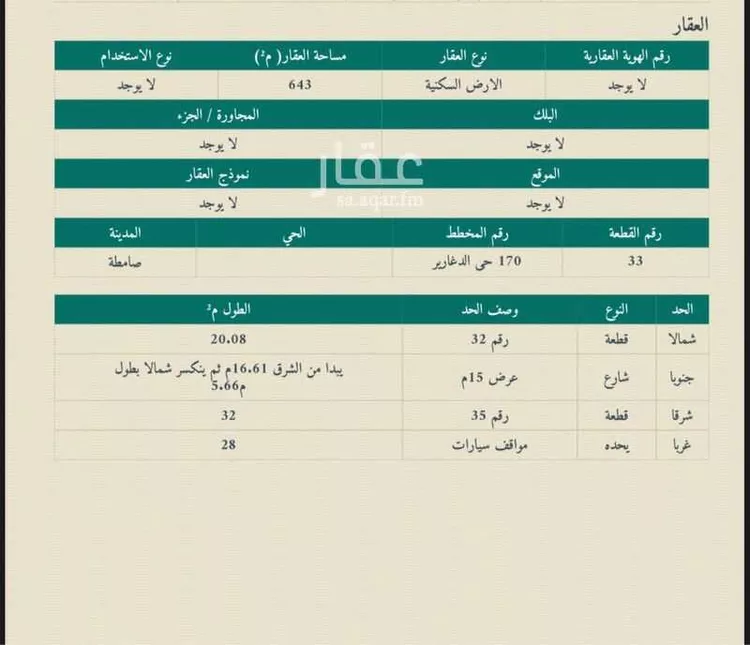 أرض للبيع في شارع مختارة2 9 ، احد المسارحة ، صامطة صورة 2