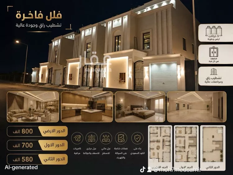 دور للبيع في شارع رقم 40, حي الندوة, مدينة الرياض, منطقة الرياض صورة 2