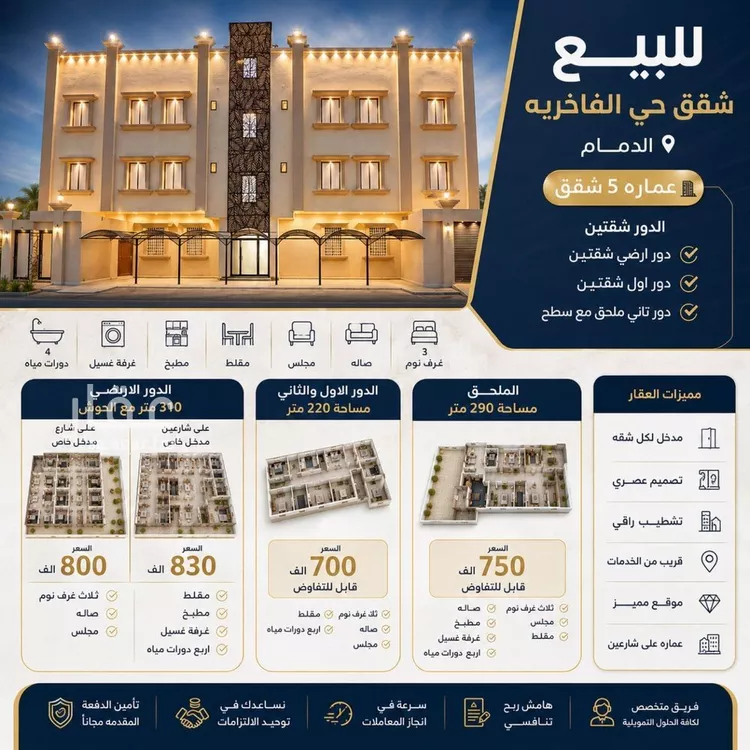 Apartment for Sale in Dammam Ash Shulah