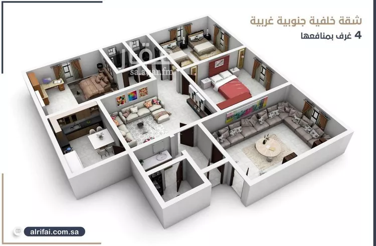 شقة للبيع في شارع محمد علي مغربي, حي الروضة, مدينة جدة, منطقة مكة المكرمة صورة 3