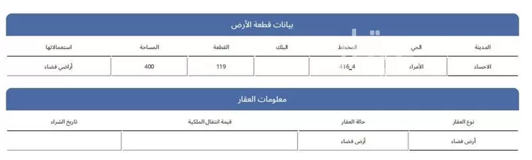 أرض للبيع في حي الأمراء, مدينة الاحساء, المنطقة الشرقية صورة 2