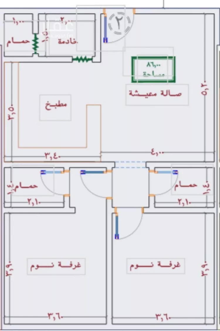 شقة للبيع في شارع شقاق المعاطف, حي النزهة, مدينة جدة, منطقة مكة المكرمة