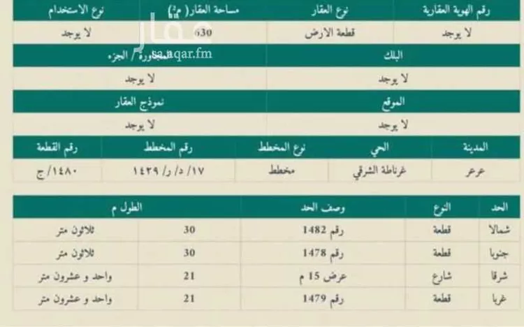 Land for Sale in Arar As Salhiyah