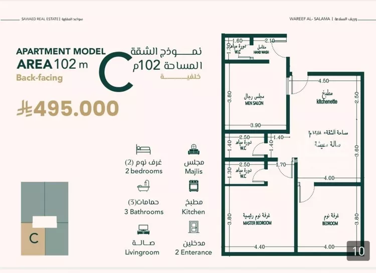 شقة للبيع في شارع علي افندي جميل, حي السلامة, مدينة جدة, منطقة مكة المكرمة