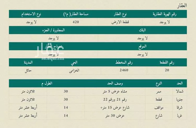 Land for Sale in Hail Al Suwaflah صورة 2