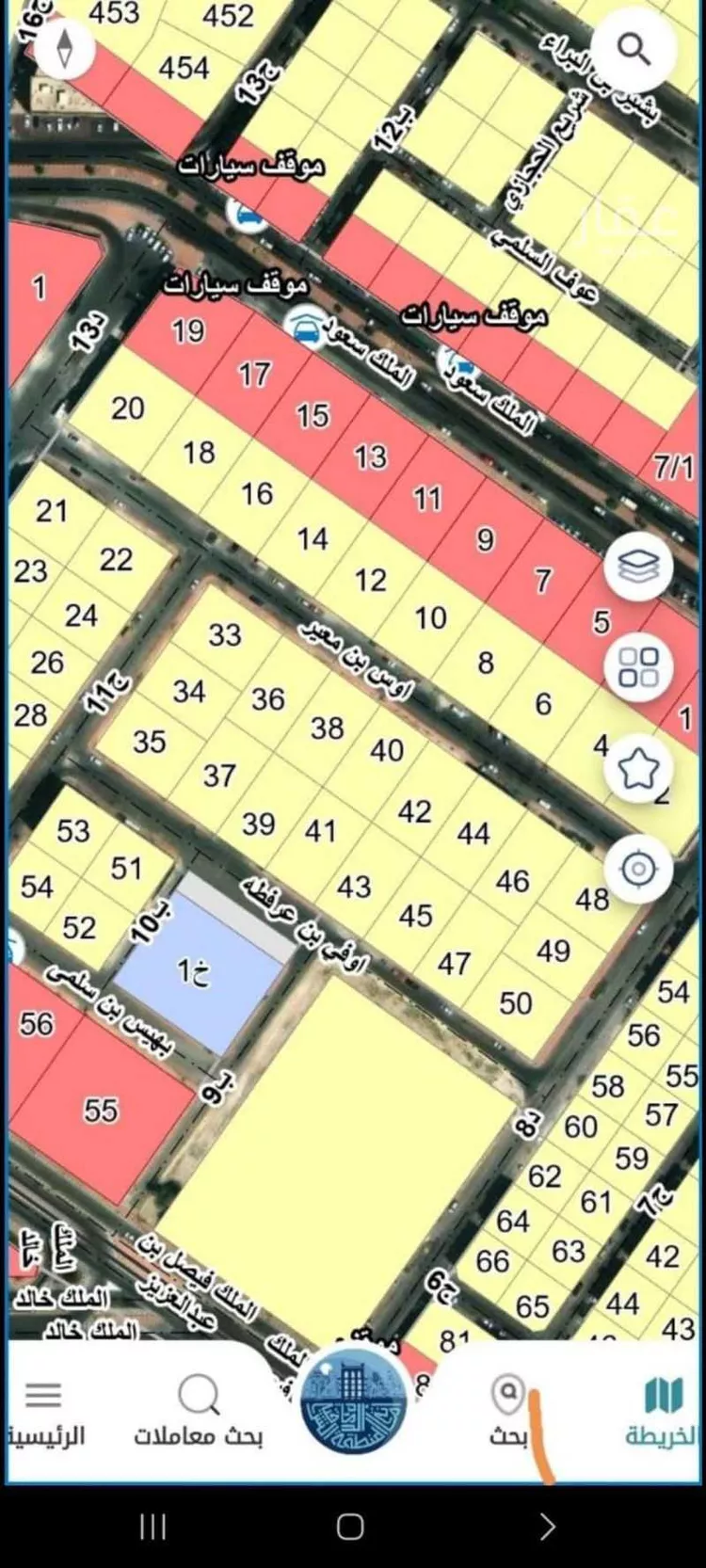 أرض للبيع في شارع اوفي بن عرفطه, حي المزروعية, مدينة الدمام, المنطقة الشرقية