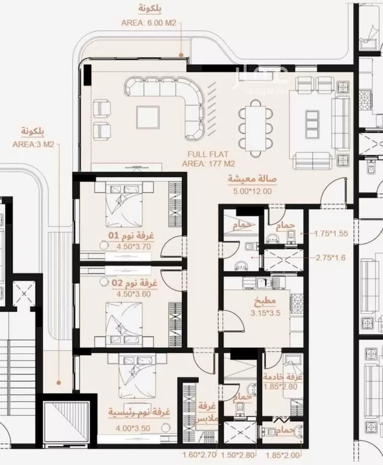 شقة للإيجار في شارع طريق الظهران, حي الدانة الشمالية, مدينة الظهران, المنطقة الشرقية صورة 2