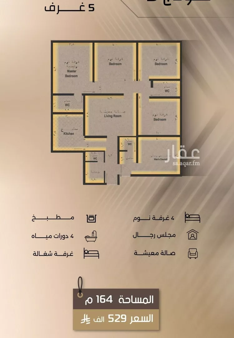 شقة للبيع في شارع زيد بن قيس, حي الفيصلية, مدينة جدة, منطقة مكة المكرمة صورة 2