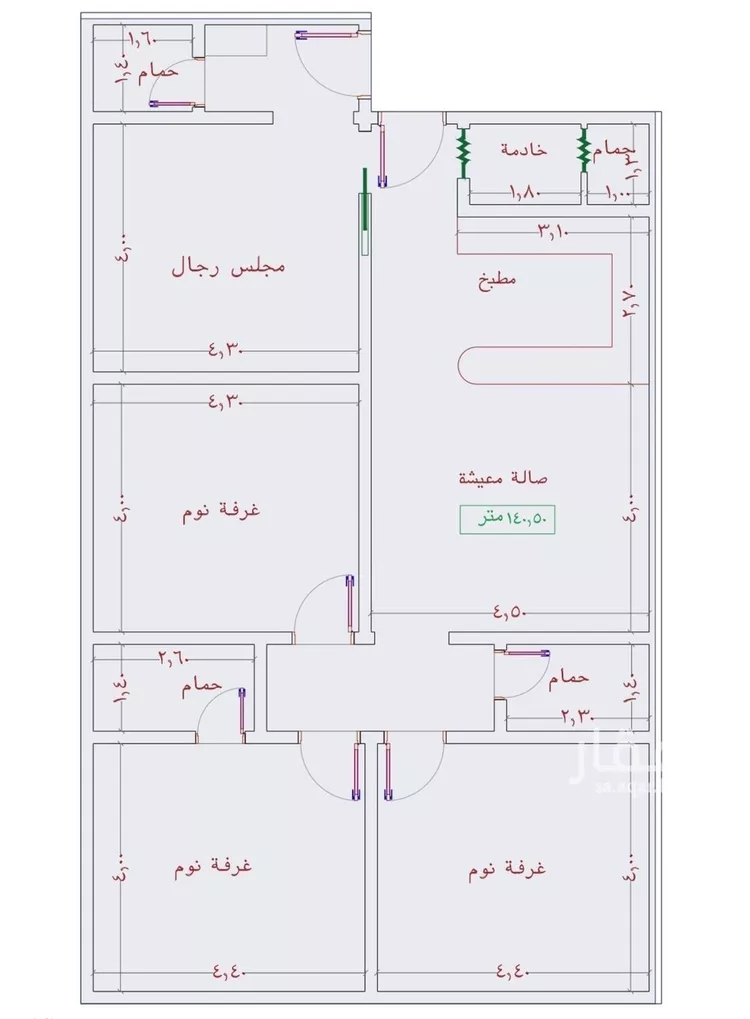 شقة للبيع في شارع عمر الخردلي, حي الجامعة, مدينة جدة, منطقة مكة المكرمة صورة 3