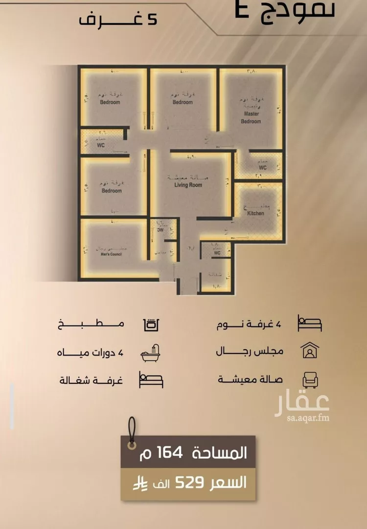 شقة للبيع في شارع زيد بن قيس, حي الفيصلية, مدينة جدة, منطقة مكة المكرمة صورة 5